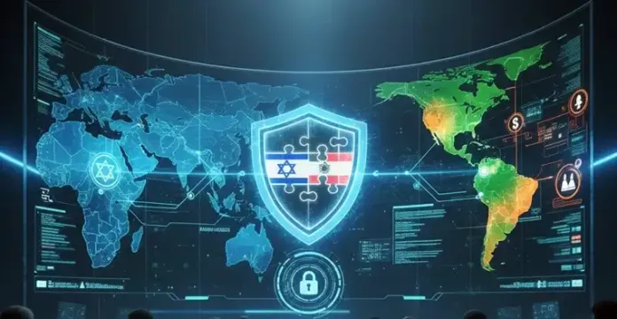 Mapa de conectividad tecnológica y ciberseguridad entre Israel y América Latina