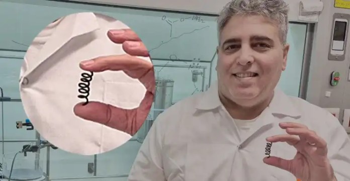 Ilustración de polímeros inteligentes y tecnología química israelí.