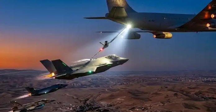 Reabastecimiento aéreo de la IAF sobre Iran