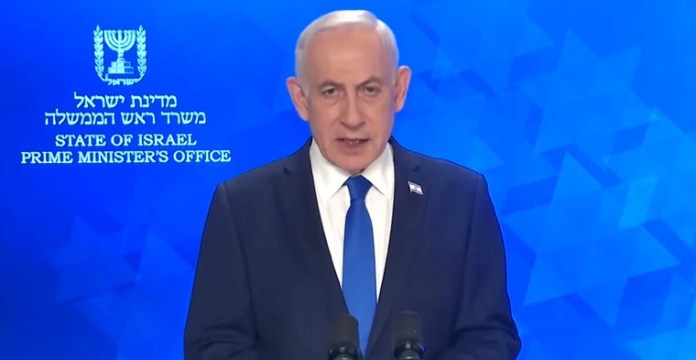 Benjamin Netanyahu discurso Operación León Rugiente análisis de lenguaje corporal latamisrael